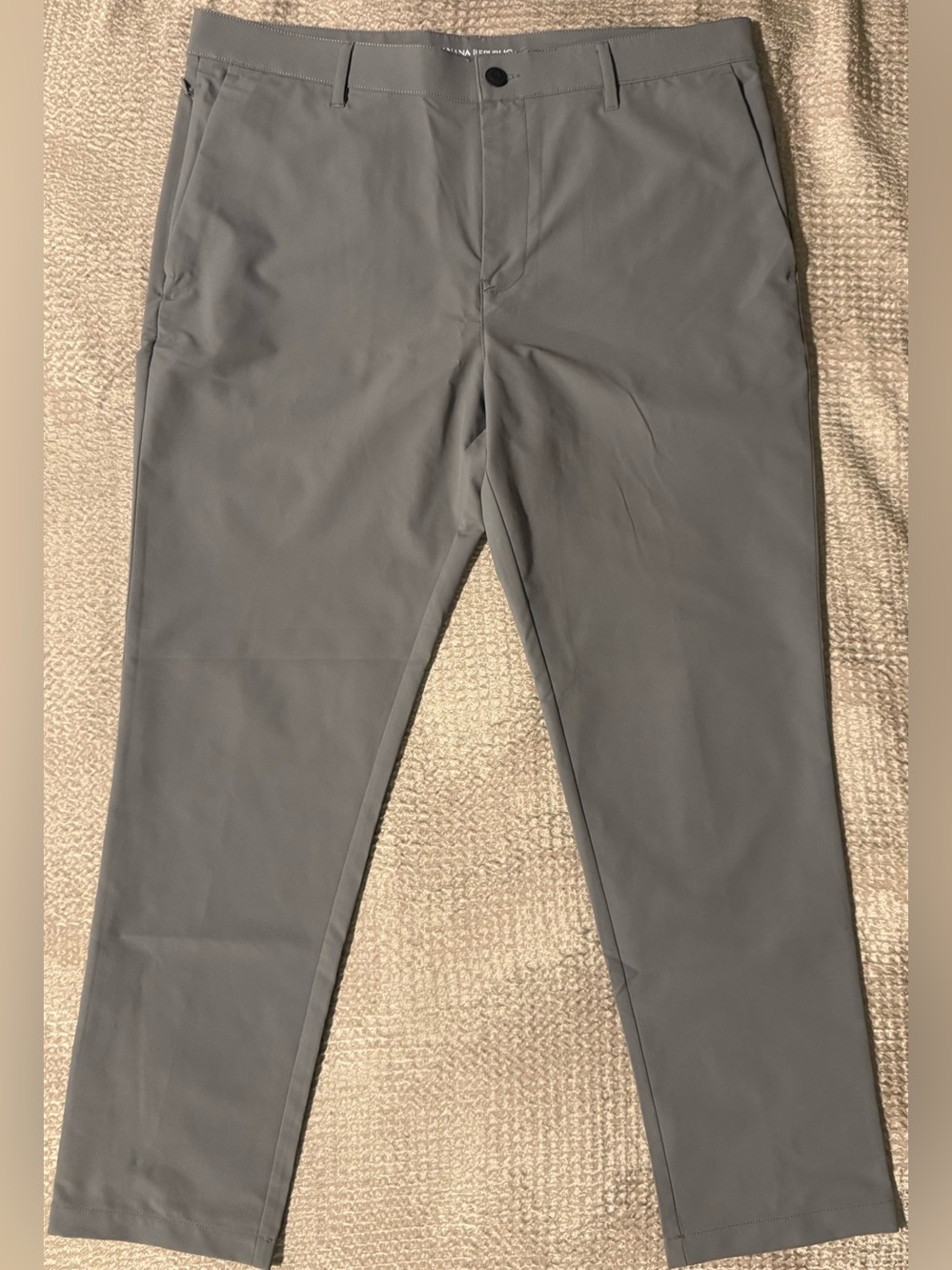 Banana Republic Men’s Tech Performance Pants Gray 36x30 Golf Travel 1557516